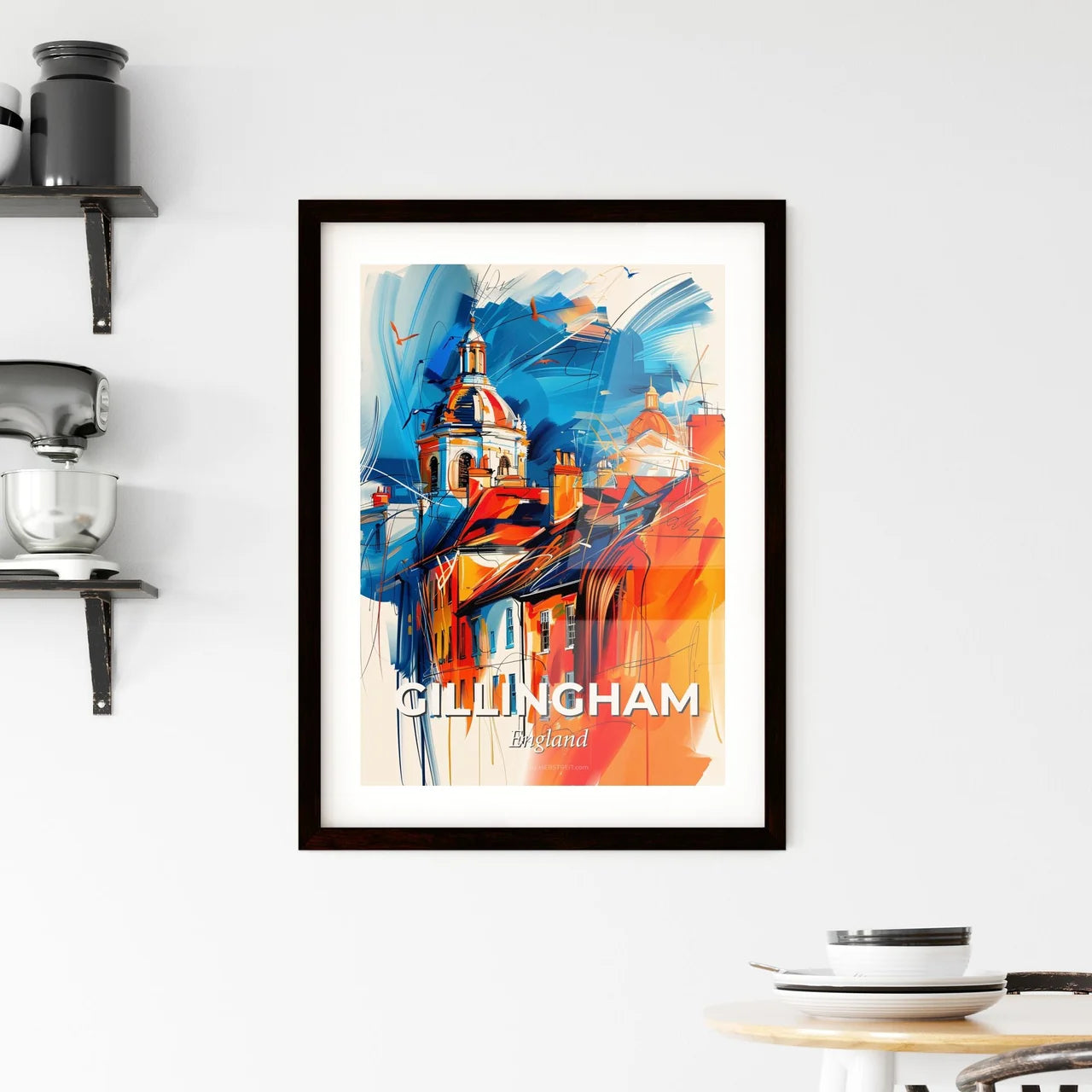 Vibrant Gillingham, England Framed Print