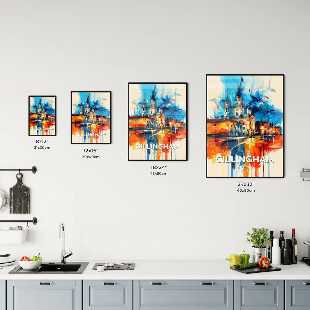 Vibrant Gillingham, England Kitchen Art