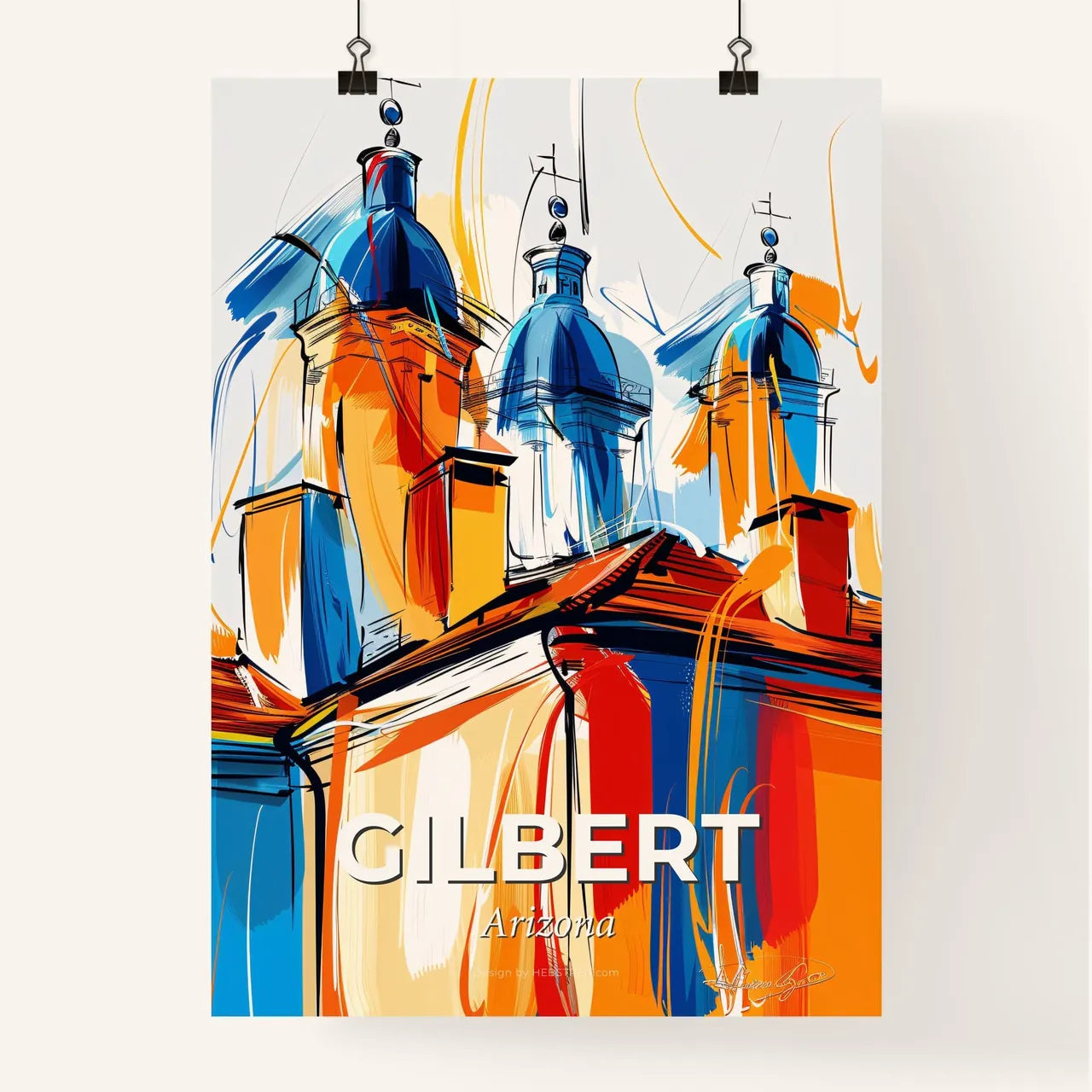Vibrant Gilbert, Arizona Poster