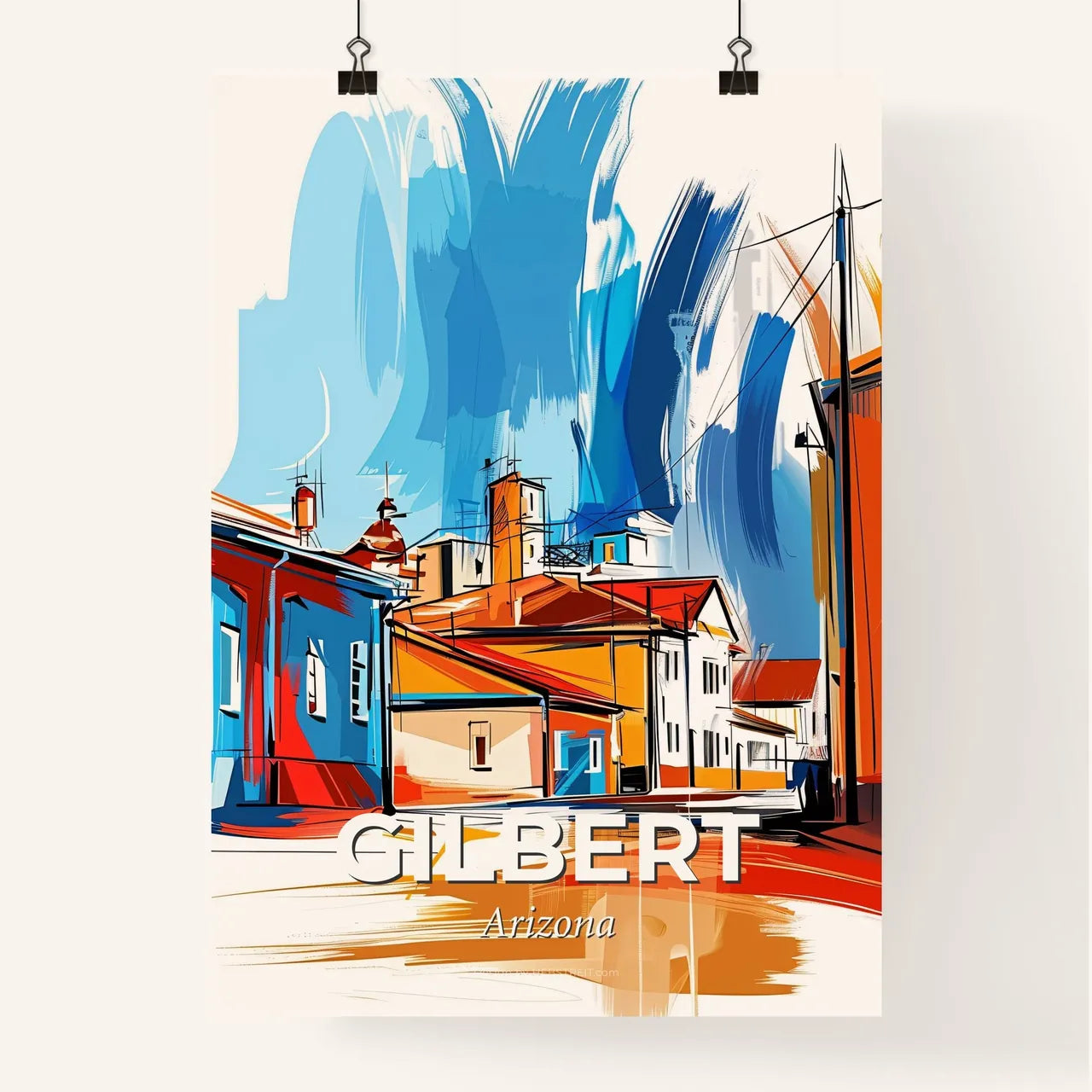Vibrant Gilbert, Arizona Poster