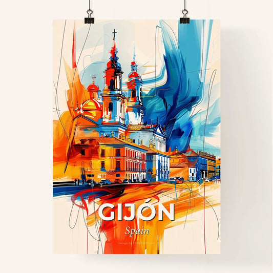 Vibrant Gijón, Spain Poster