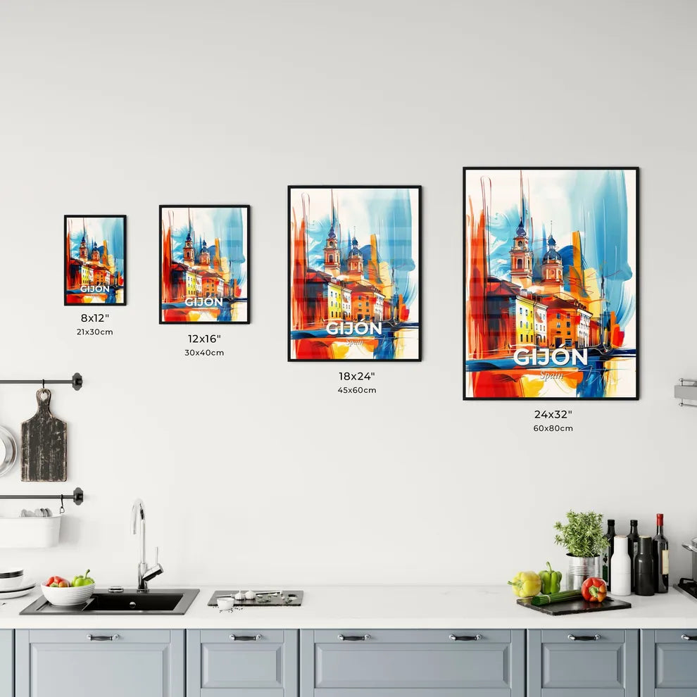 Vibrant Gijón, Spain Kitchen Art