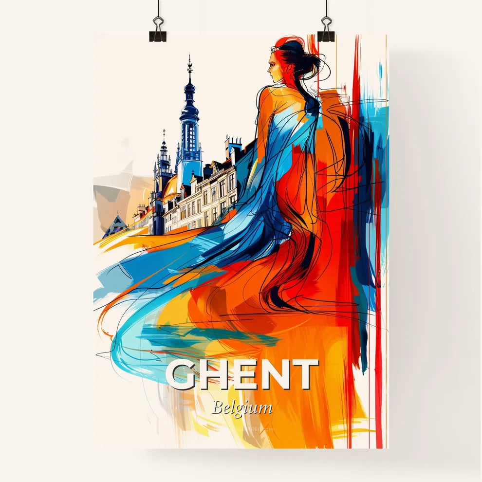 Vibrant Ghent , Belgium Poster