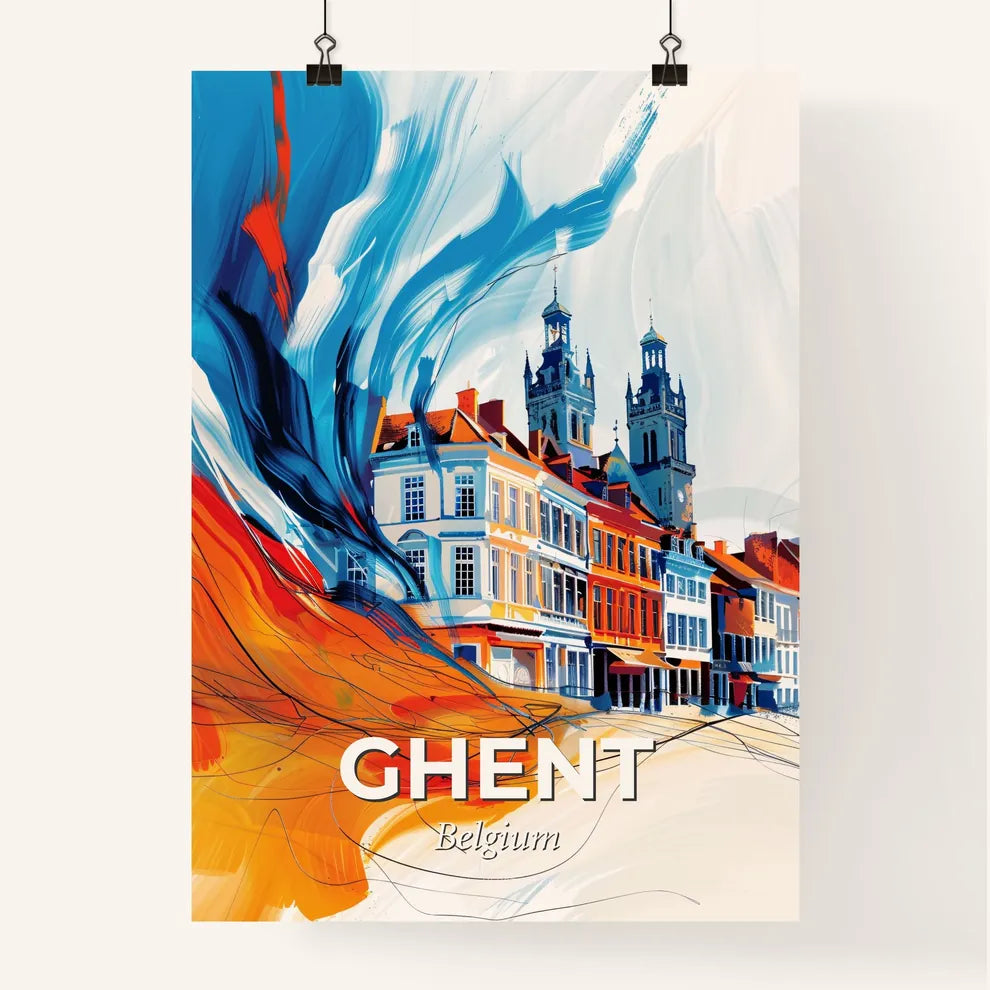 Vibrant Ghent , Belgium Poster