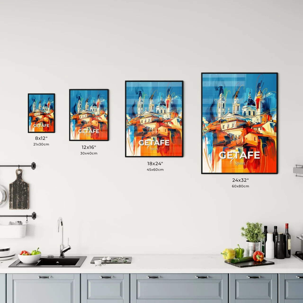 Vibrant Getafe, Spain Kitchen Art