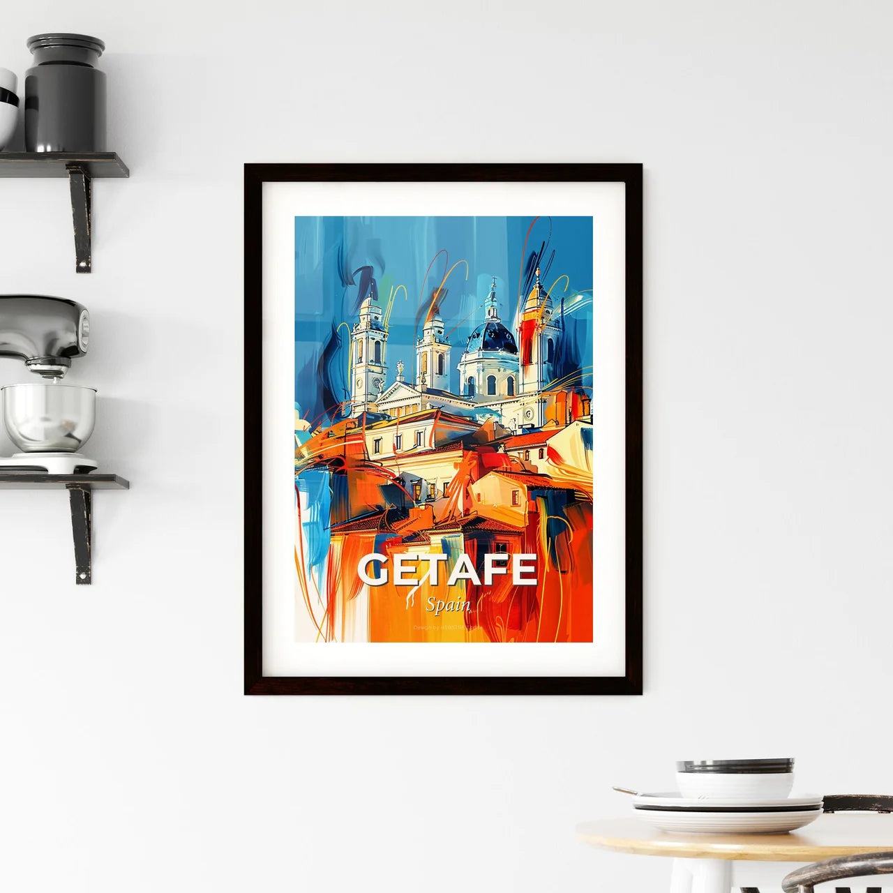 Vibrant Getafe, Spain Framed Print