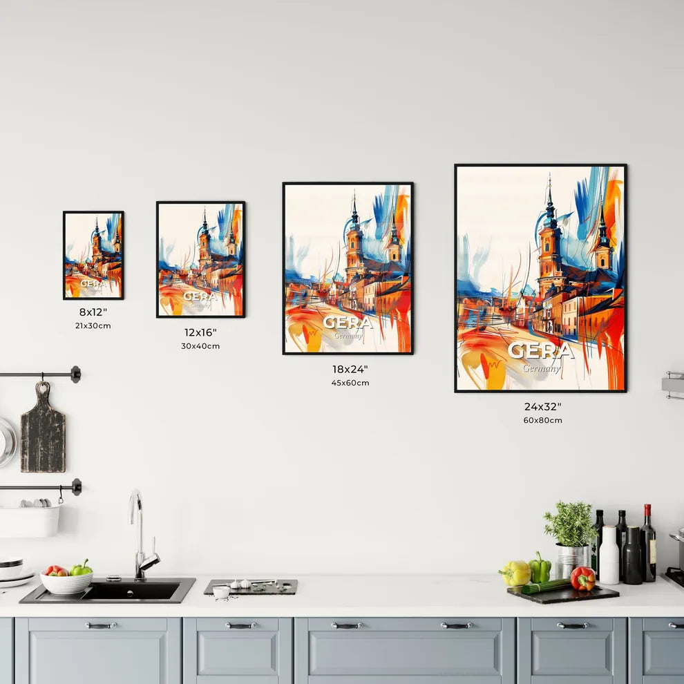 Vibrant Gera, Germany Kitchen Art