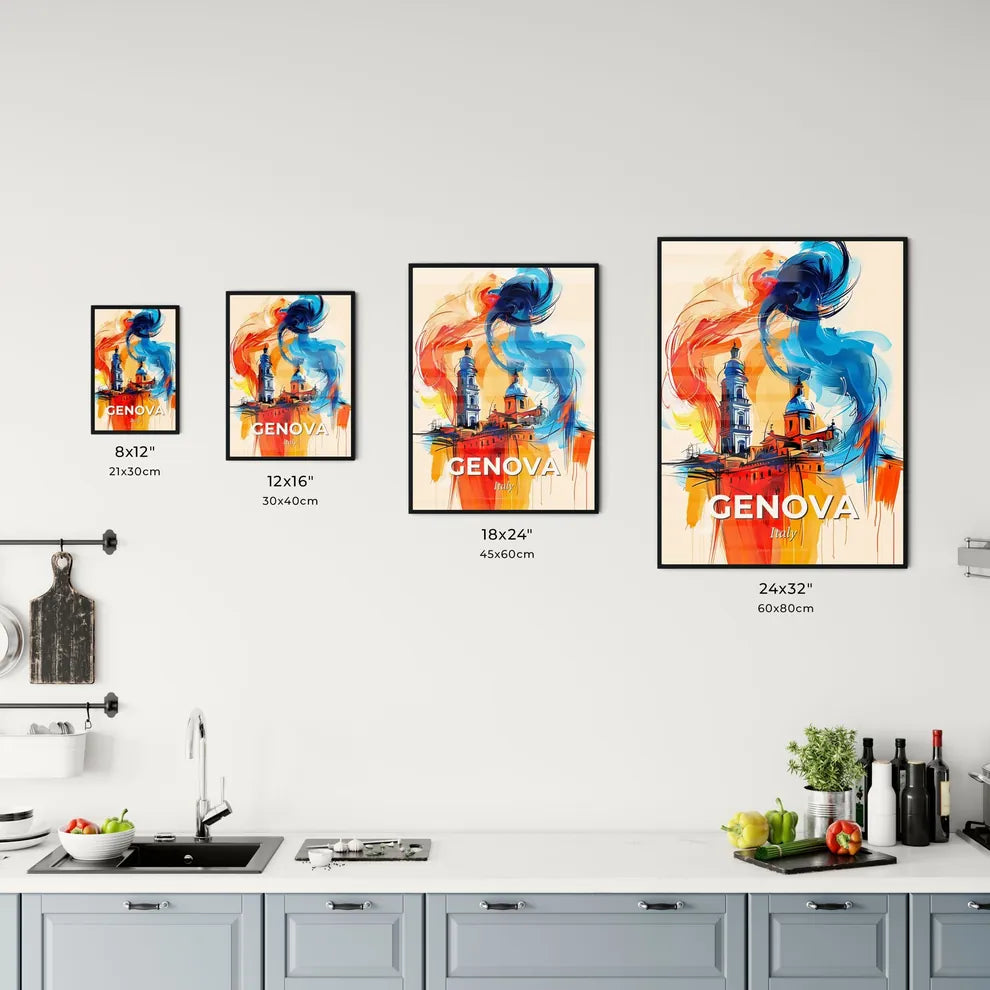 Vibrant Genova , Italy Kitchen Art