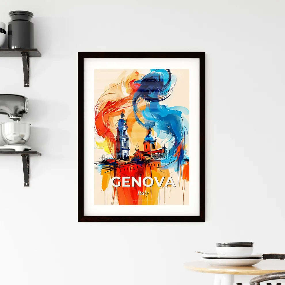Vibrant Genova , Italy Framed Print