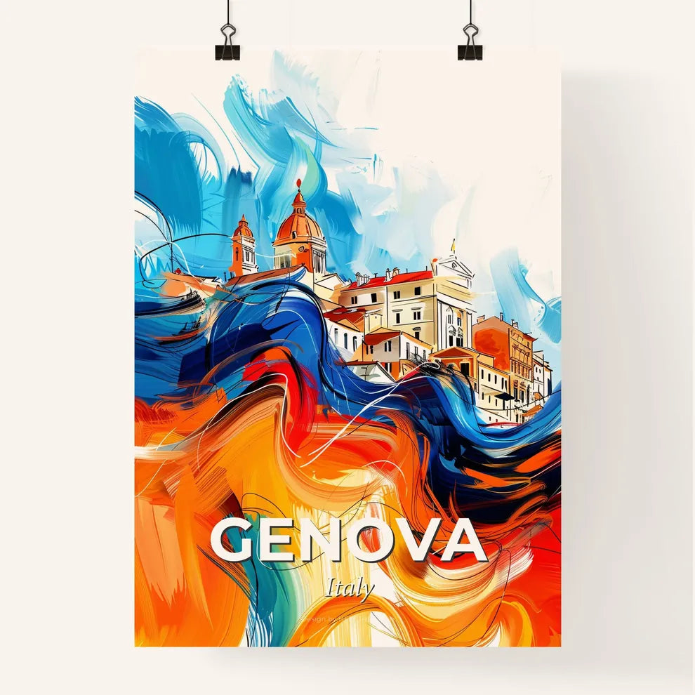 Vibrant Genova , Italy Poster