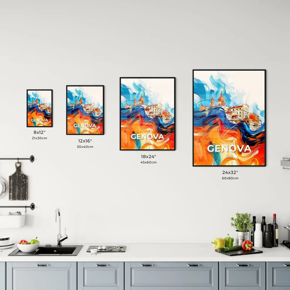 Vibrant Genova , Italy Kitchen Art
