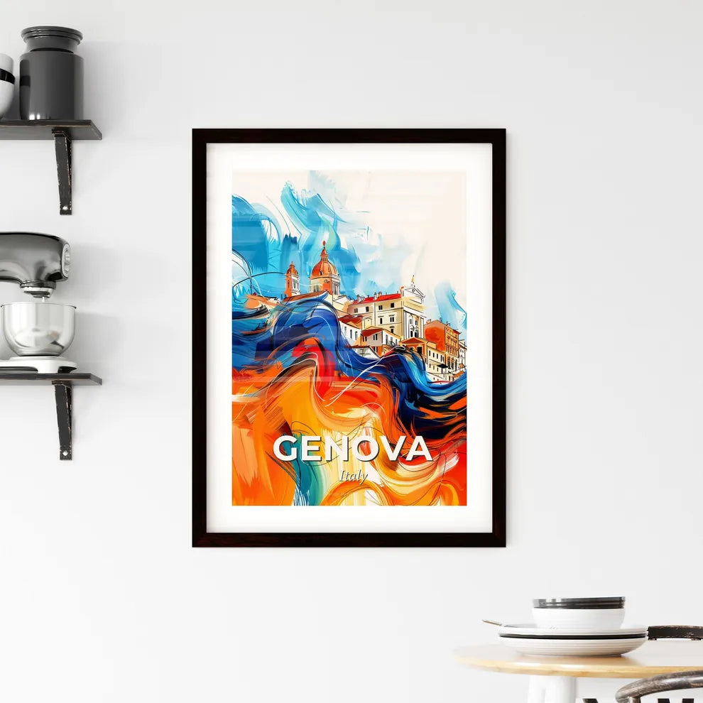 Vibrant Genova , Italy Framed Print