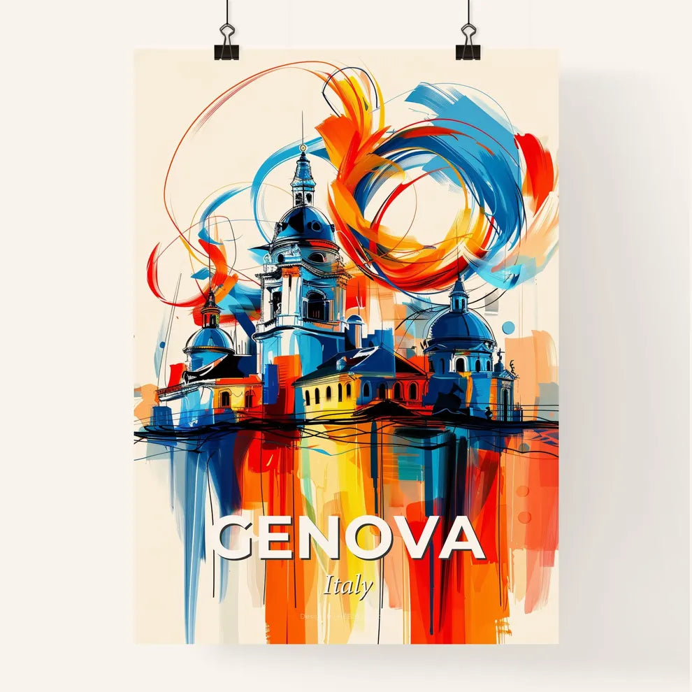 Vibrant Genova , Italy Poster