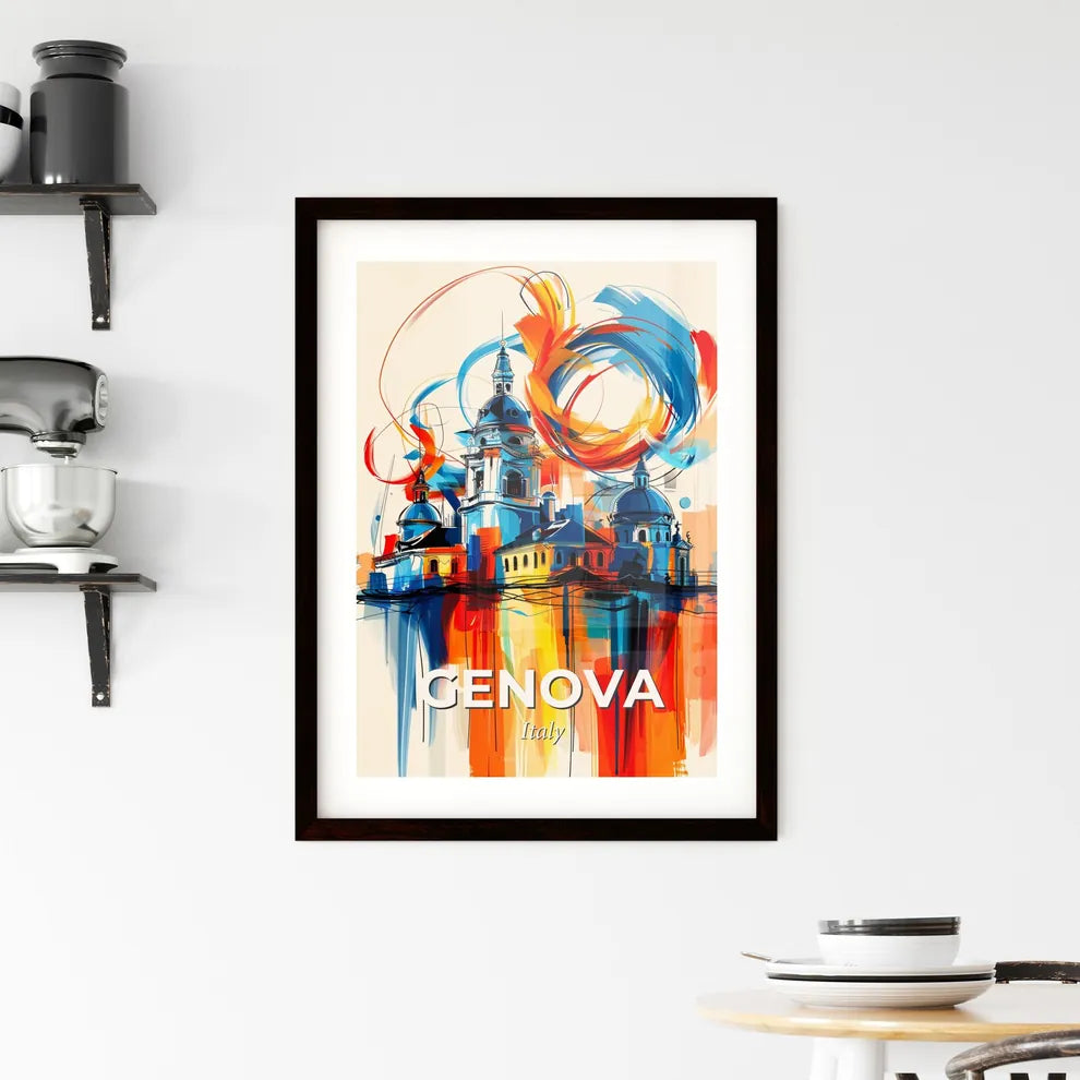 Vibrant Genova , Italy Framed Print