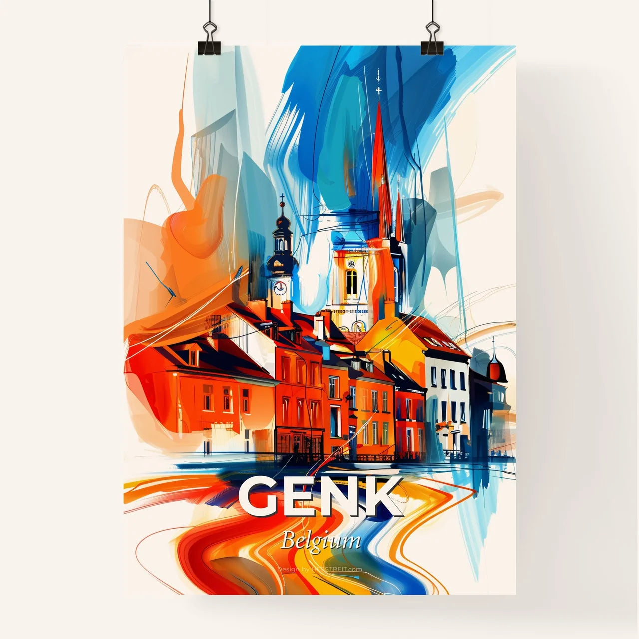 Vibrant Genk, Belgium Poster