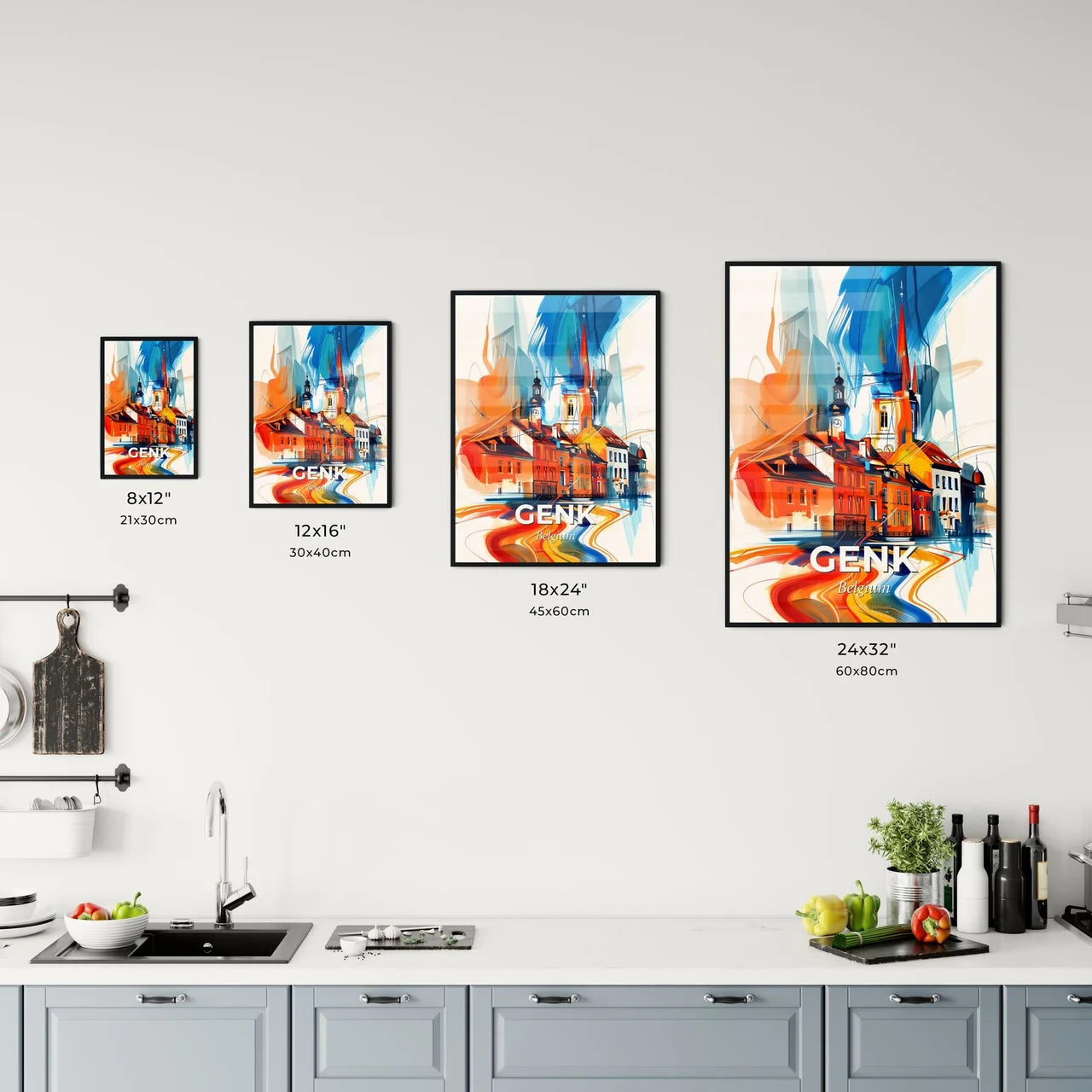 Vibrant Genk, Belgium Kitchen Art