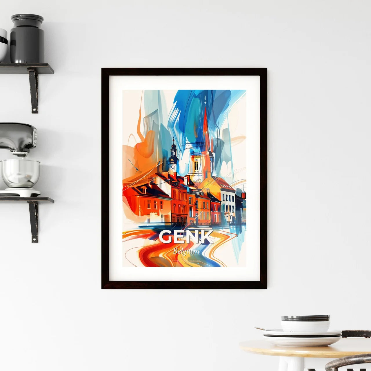 Vibrant Genk, Belgium Framed Print