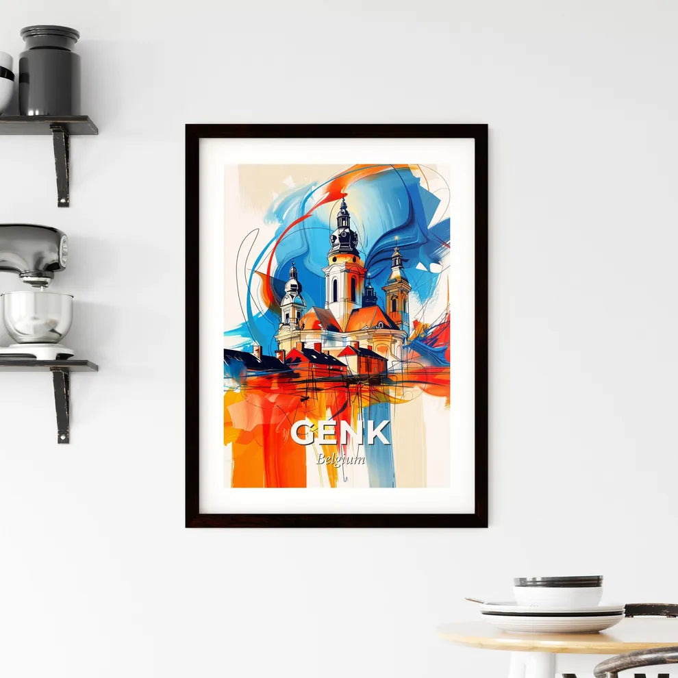 Vibrant Genk, Belgium Framed Print