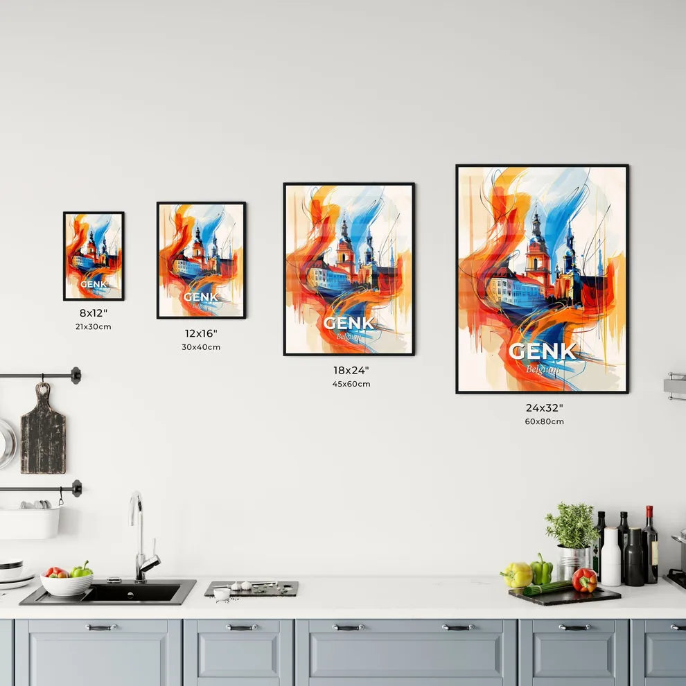 Vibrant Genk, Belgium Kitchen Art