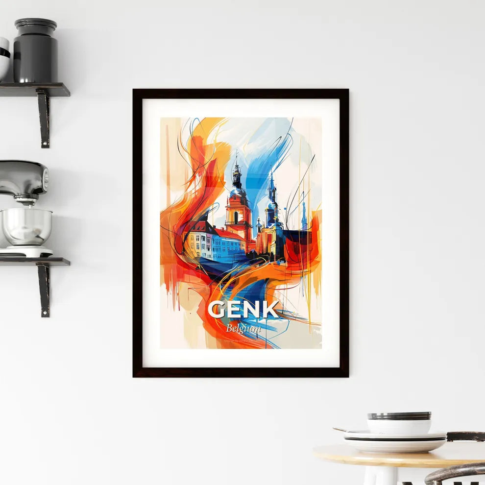 Vibrant Genk, Belgium Framed Print