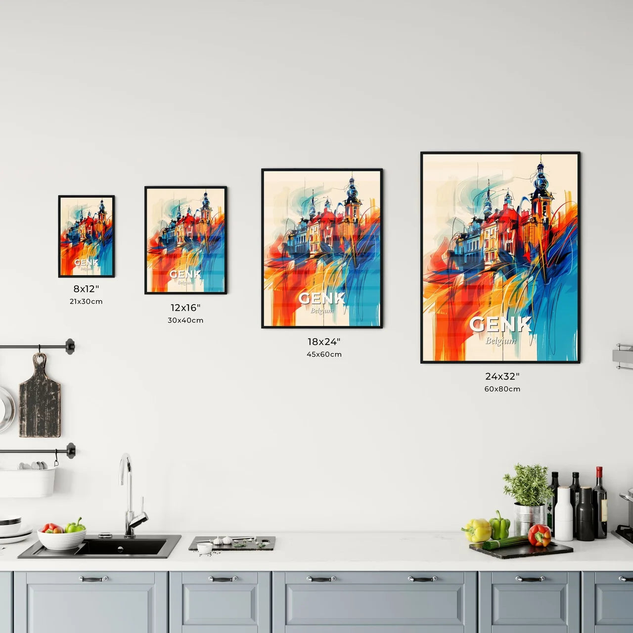 Vibrant Genk, Belgium Kitchen Art