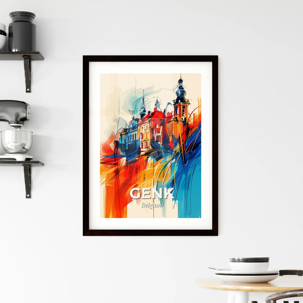 Vibrant Genk, Belgium Framed Print