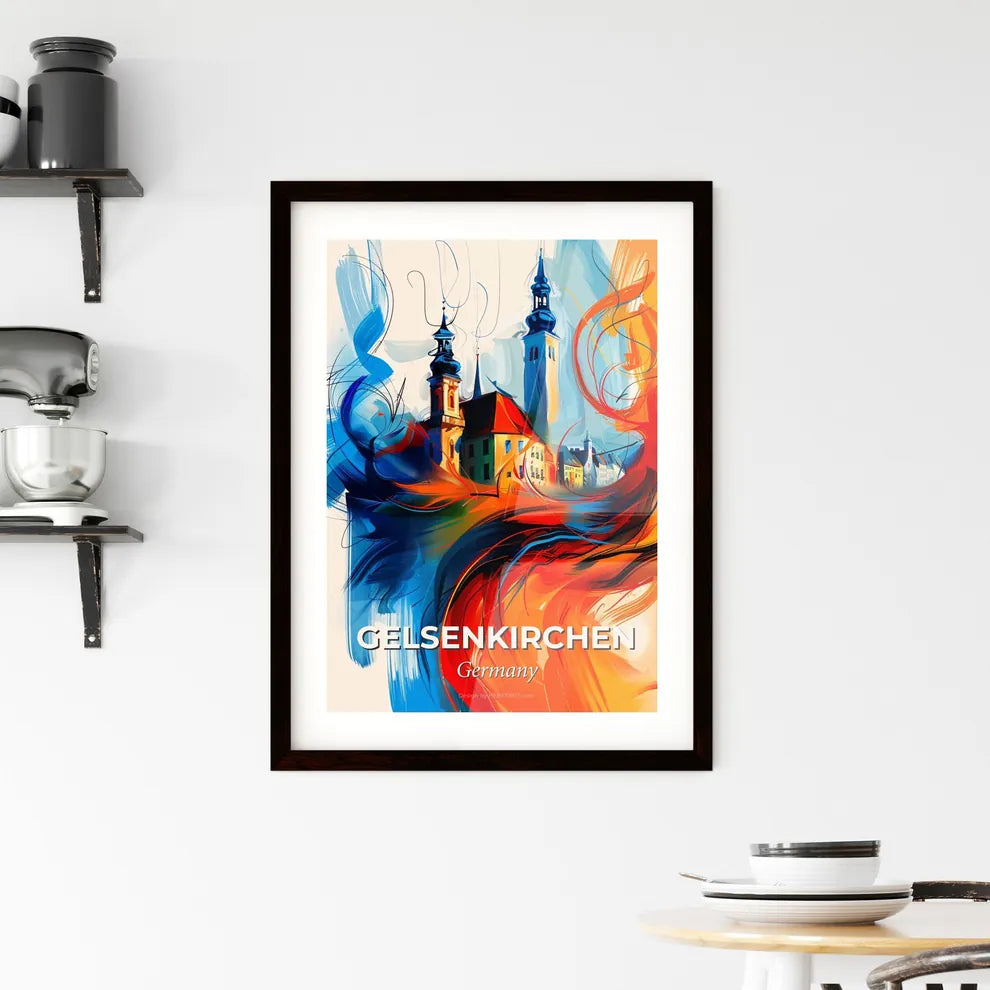 Vibrant Gelsenkirchen, Germany Framed Print