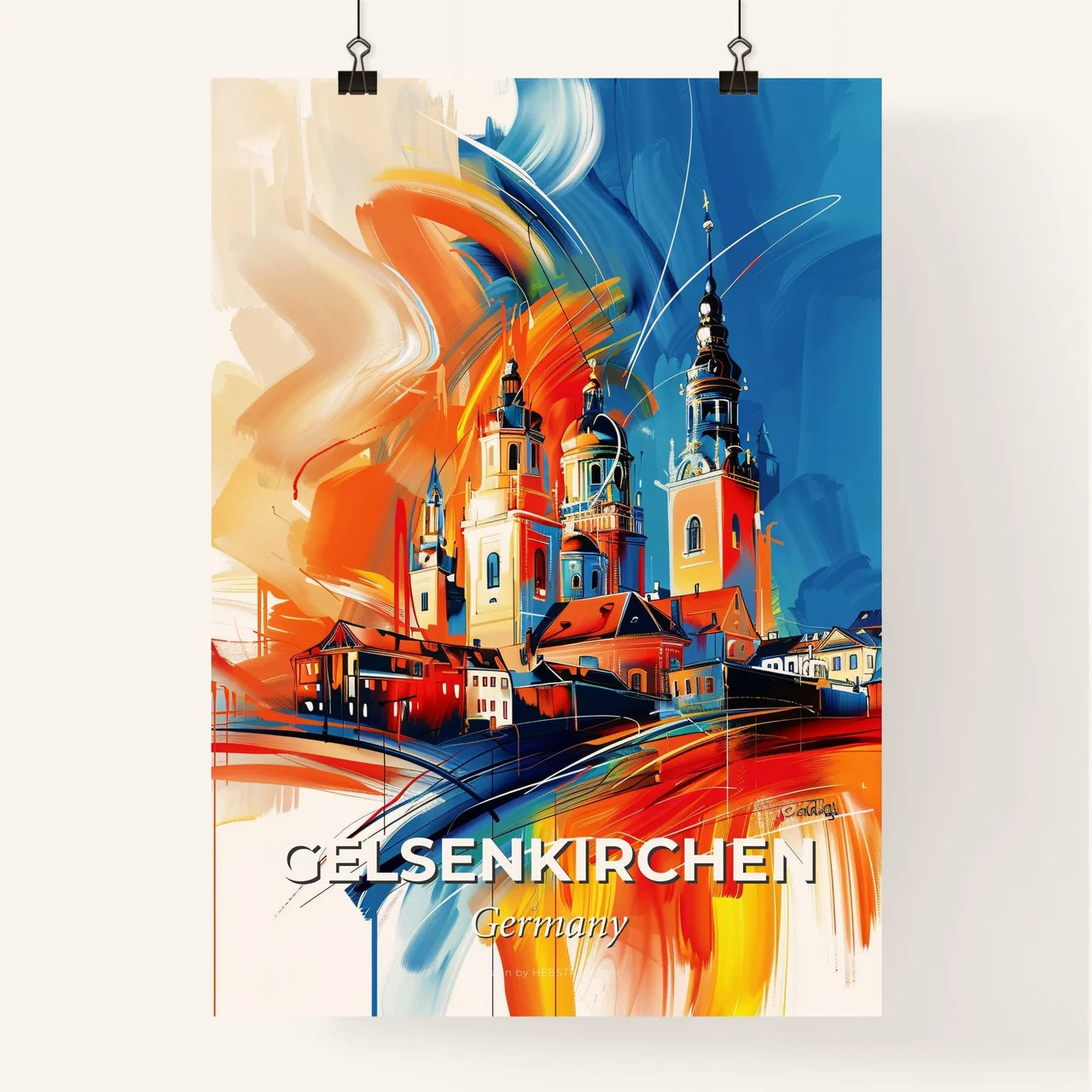 Vibrant Gelsenkirchen, Germany Poster