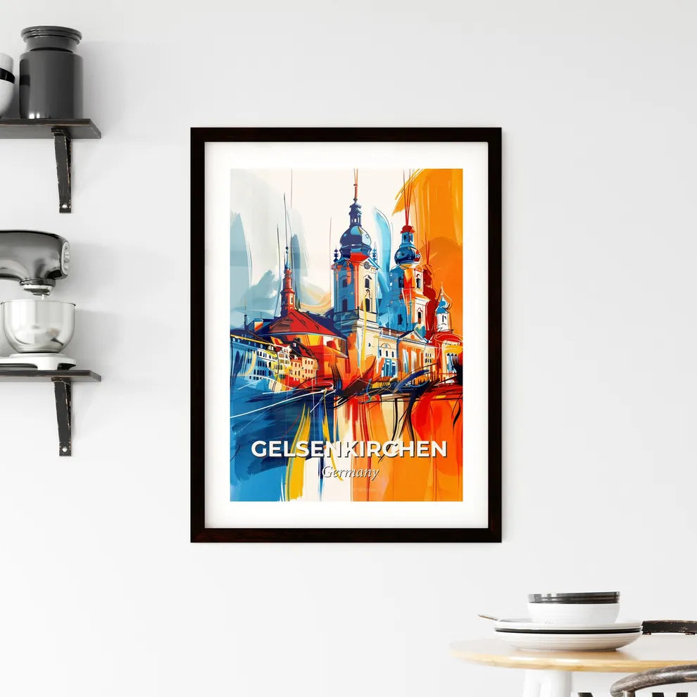 Vibrant Gelsenkirchen, Germany Framed Print