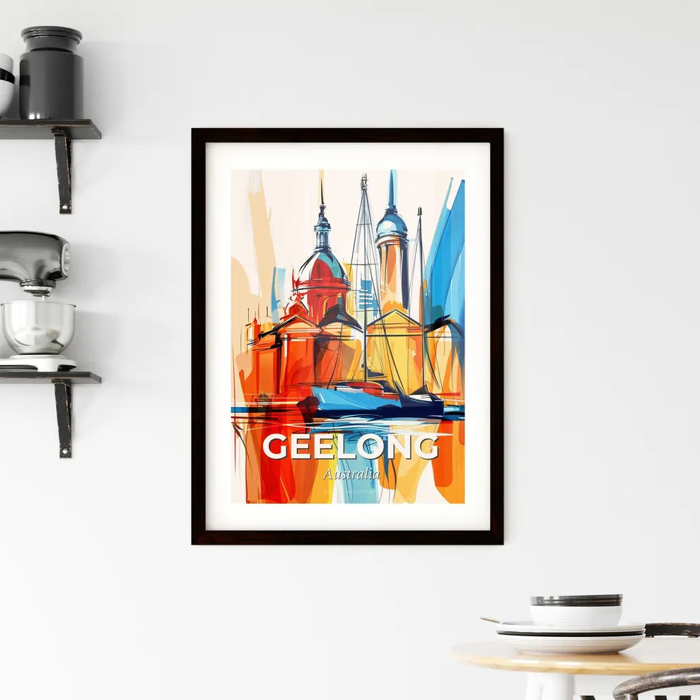 Vibrant Geelong, Australia Framed Print