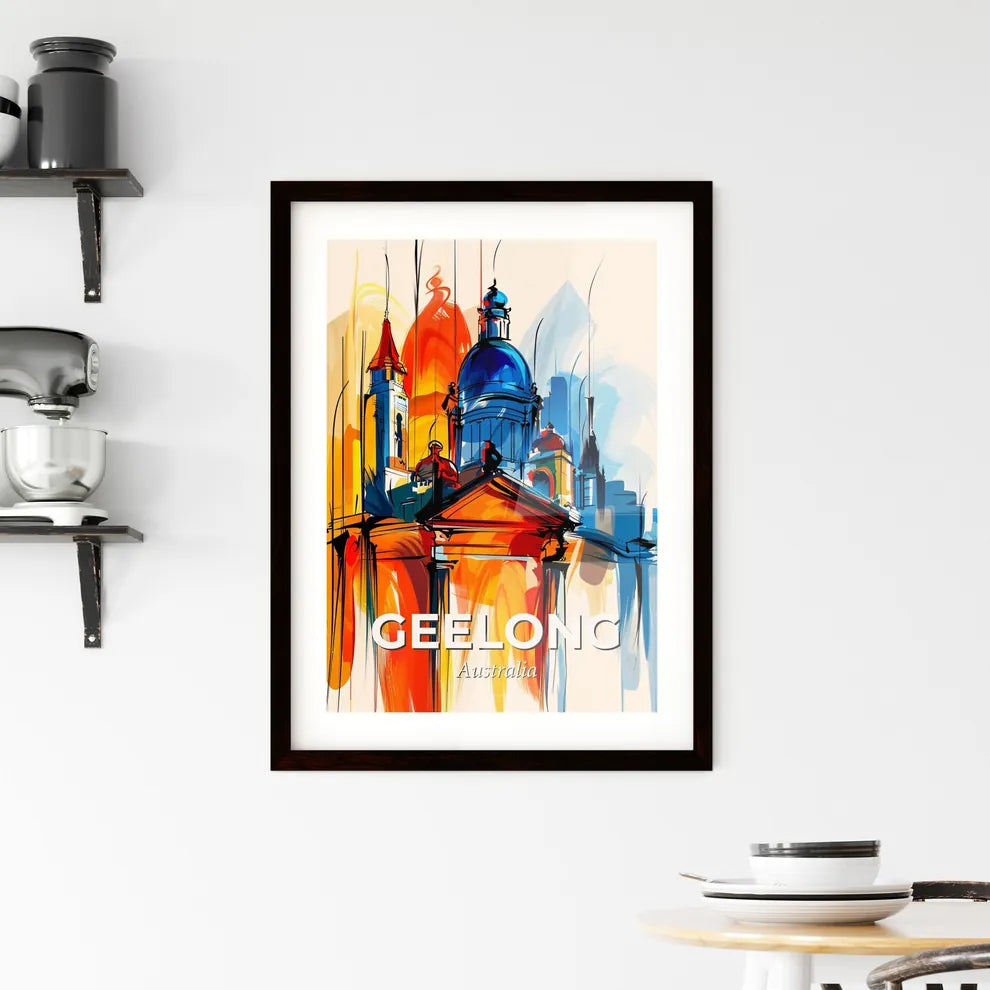 Vibrant Geelong, Australia Framed Print