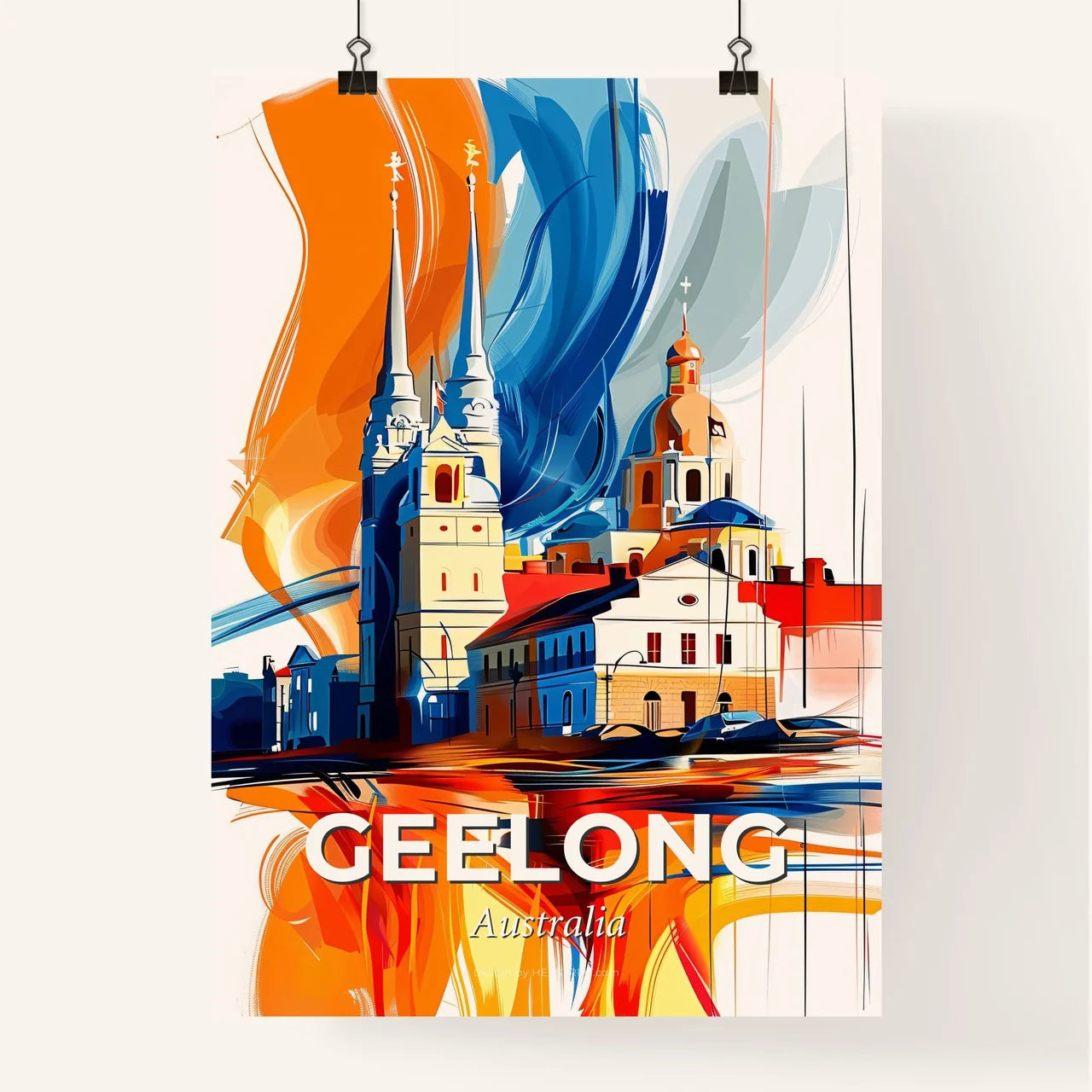 Vibrant Geelong, Australia Poster