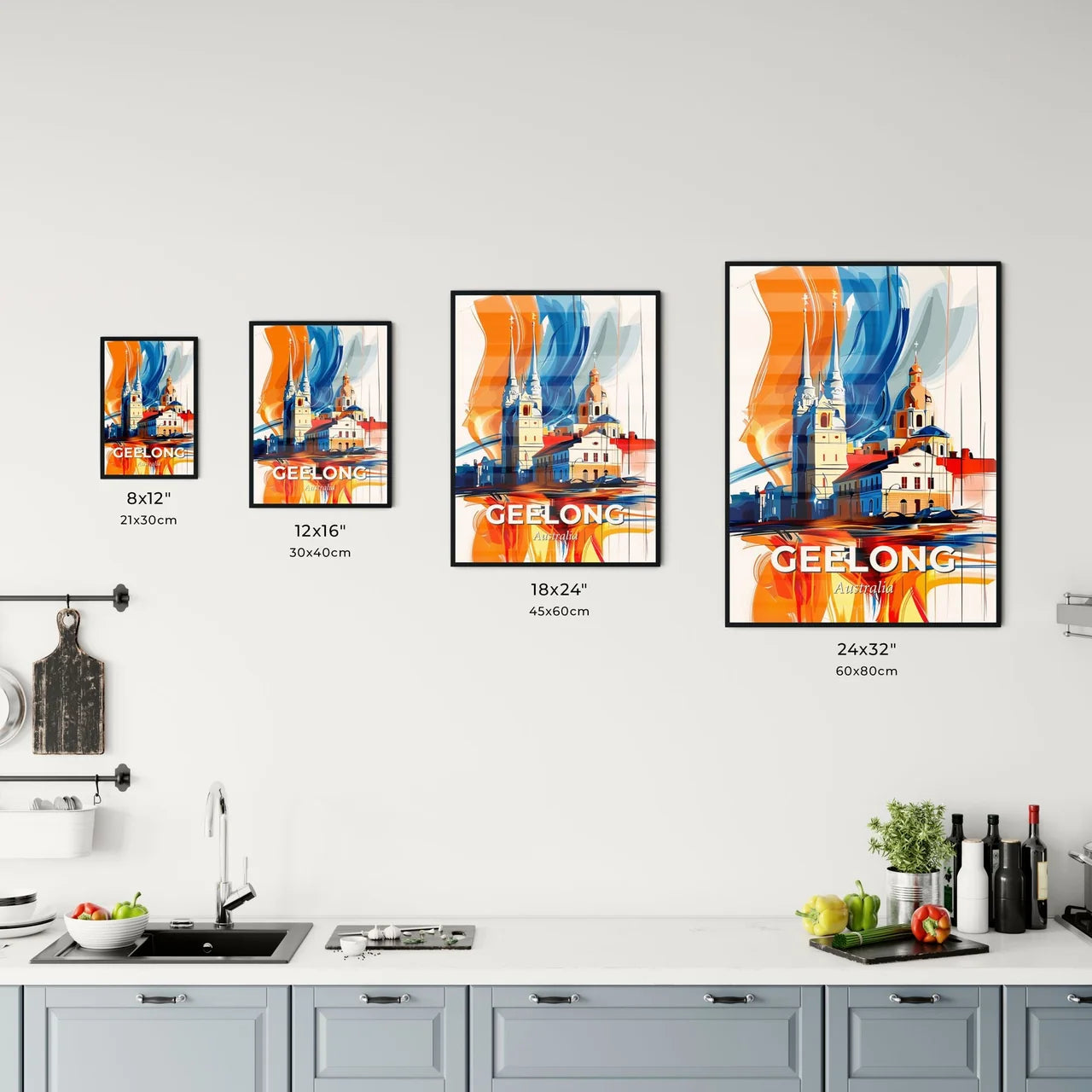 Vibrant Geelong, Australia Kitchen Art
