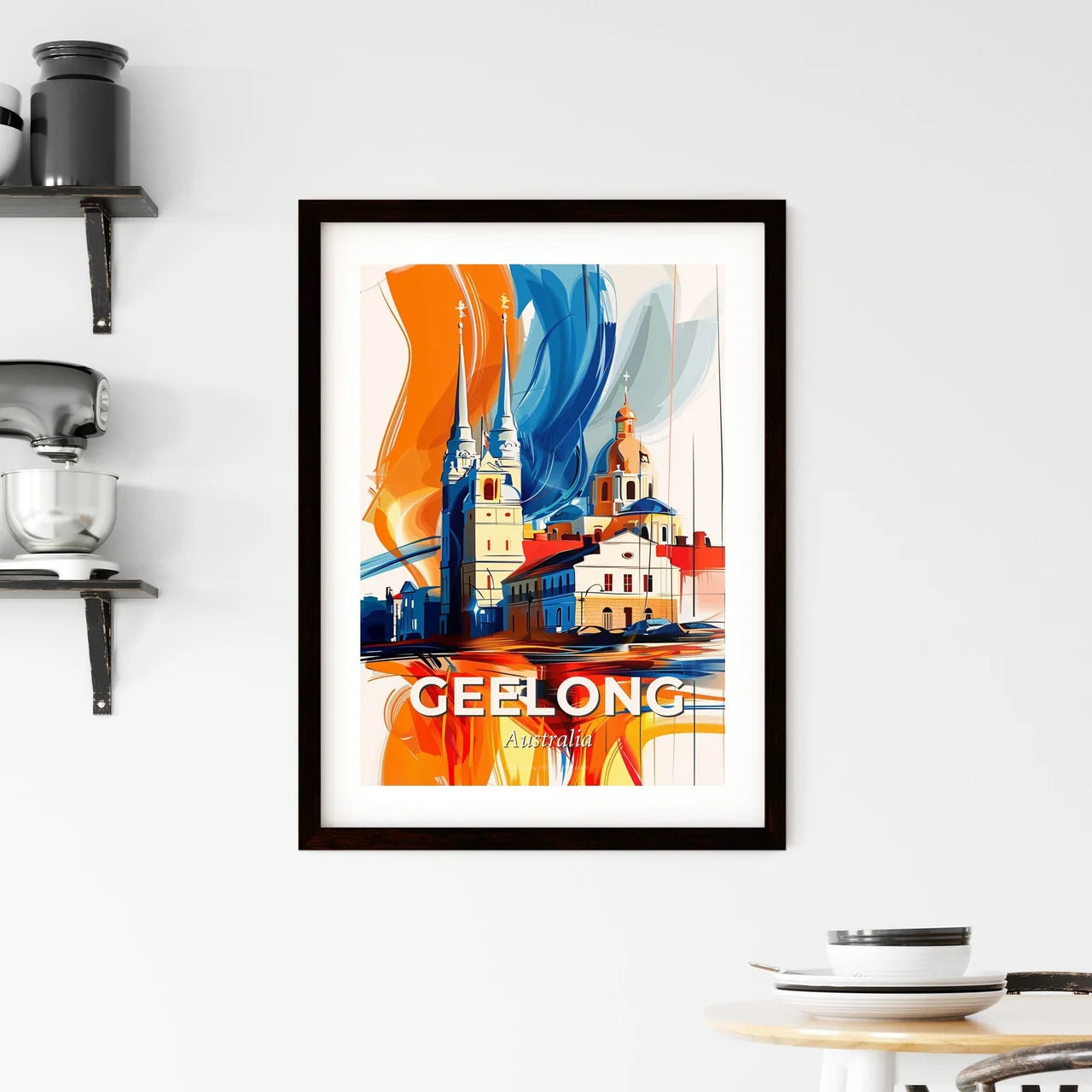Vibrant Geelong, Australia Framed Print