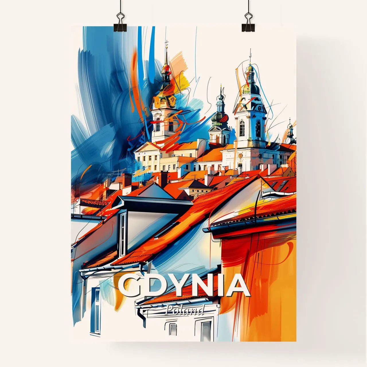 Vibrant Gdynia, Poland Poster