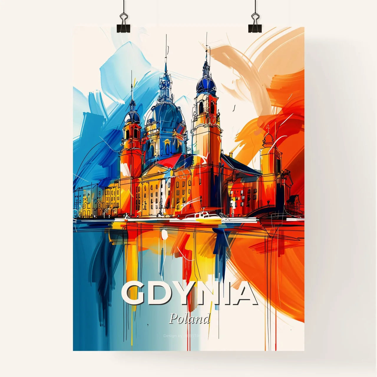 Vibrant Gdynia, Poland Poster