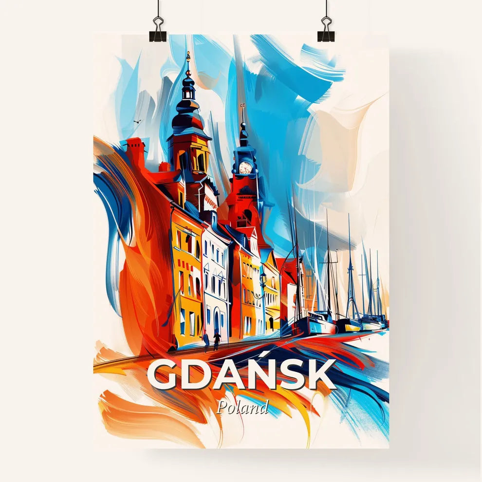 Vibrant Gdańsk, Poland Poster