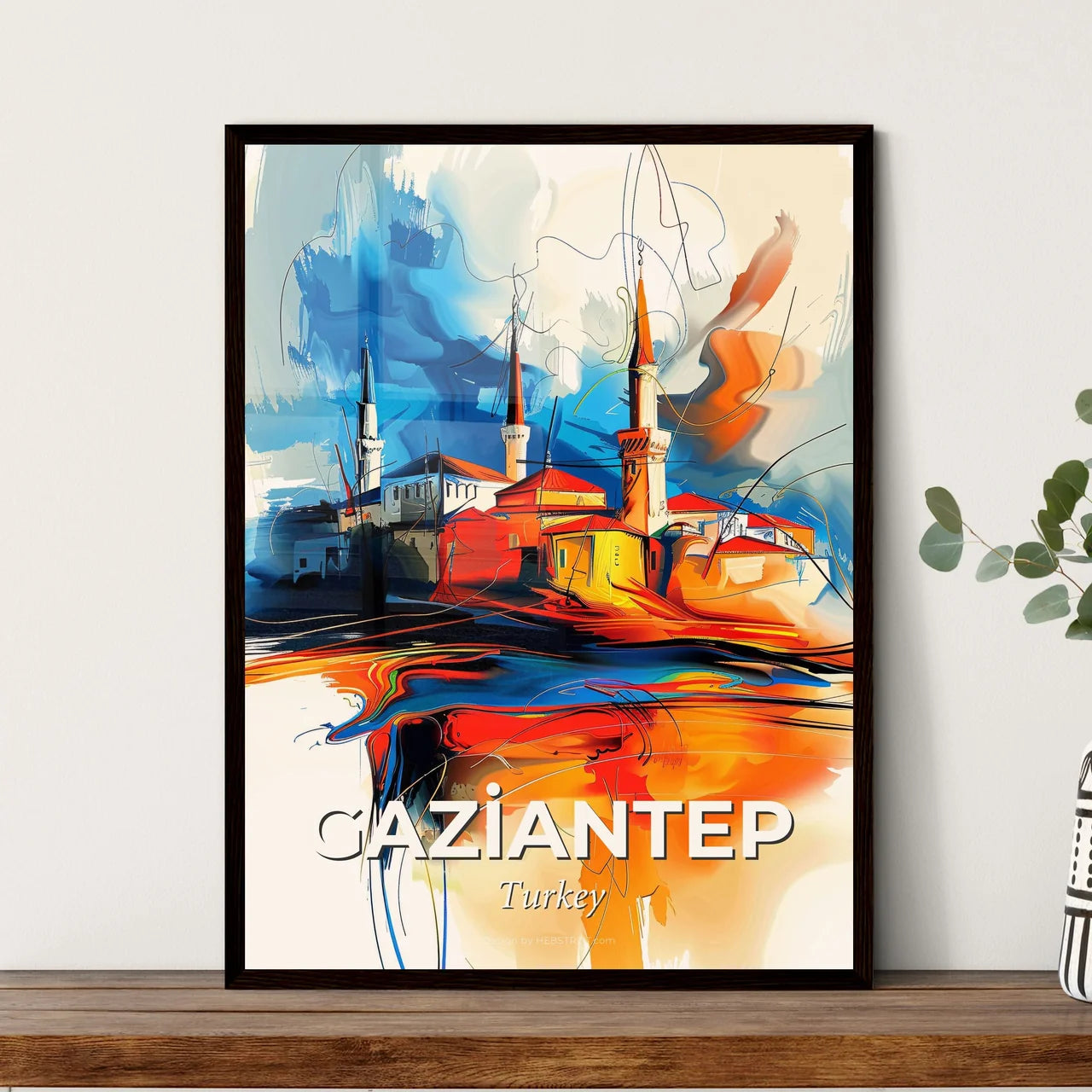 Vibrant Gazi̇antep, Turkey Art Print