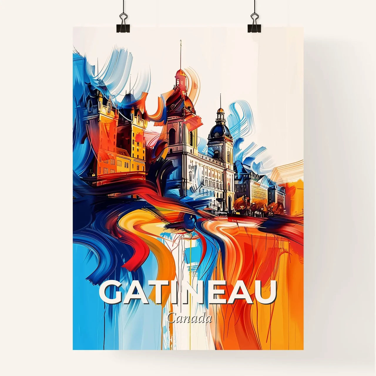 Vibrant Gatineau, Canada Poster