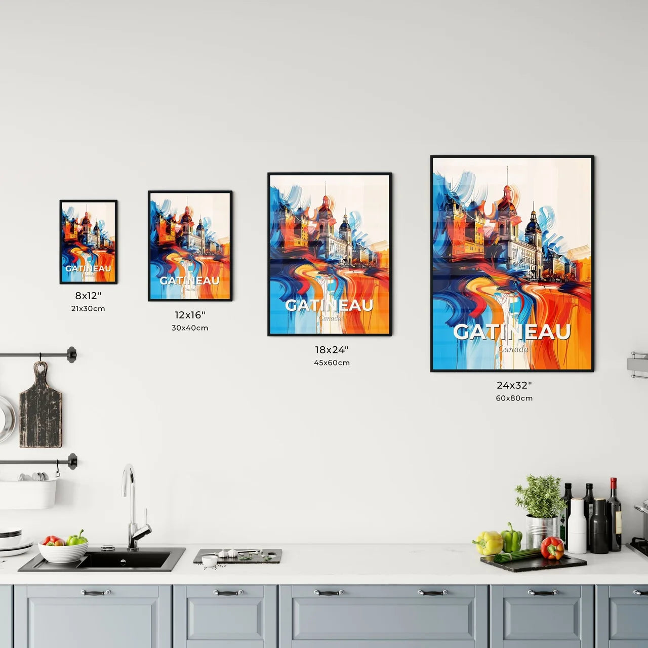 Vibrant Gatineau, Canada Kitchen Art