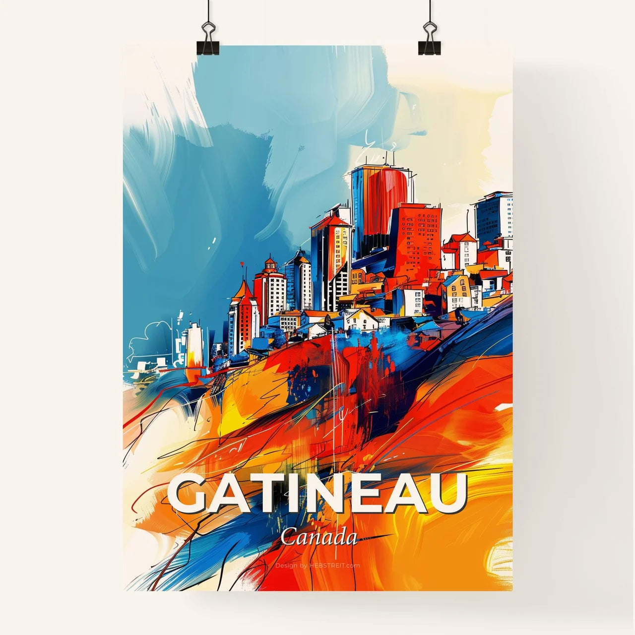 Vibrant Gatineau, Canada Poster