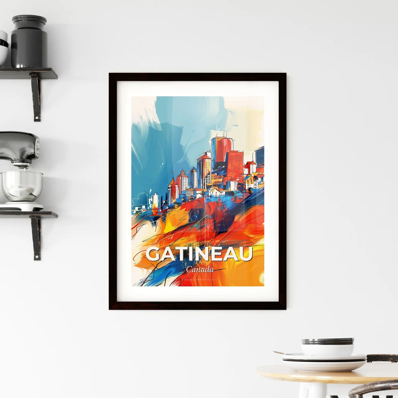 Vibrant Gatineau, Canada Framed Print
