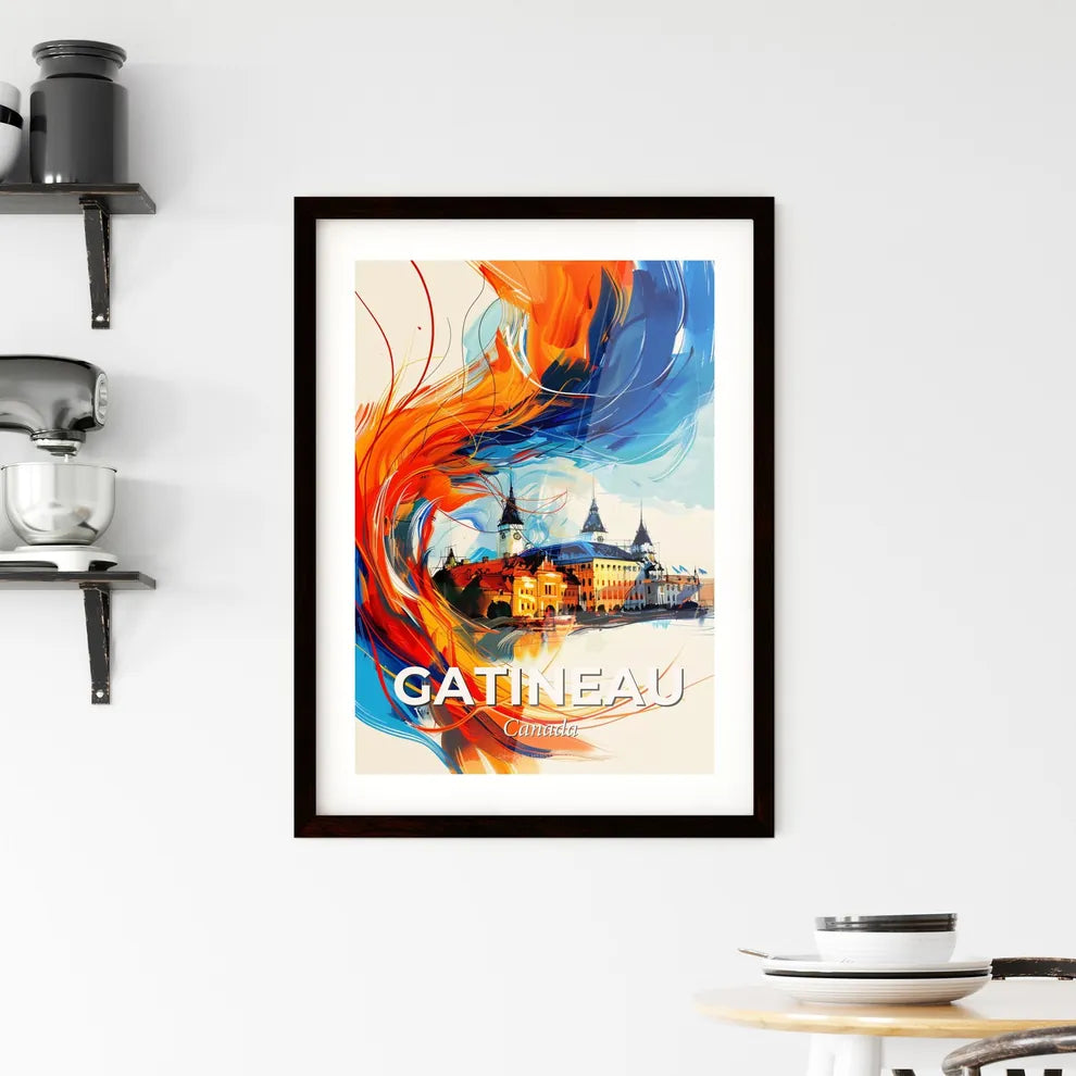 Vibrant Gatineau, Canada Framed Print