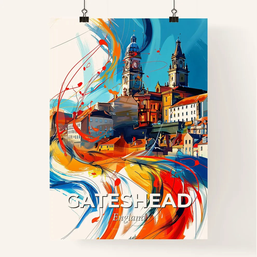 Vibrant Gateshead, England Poster