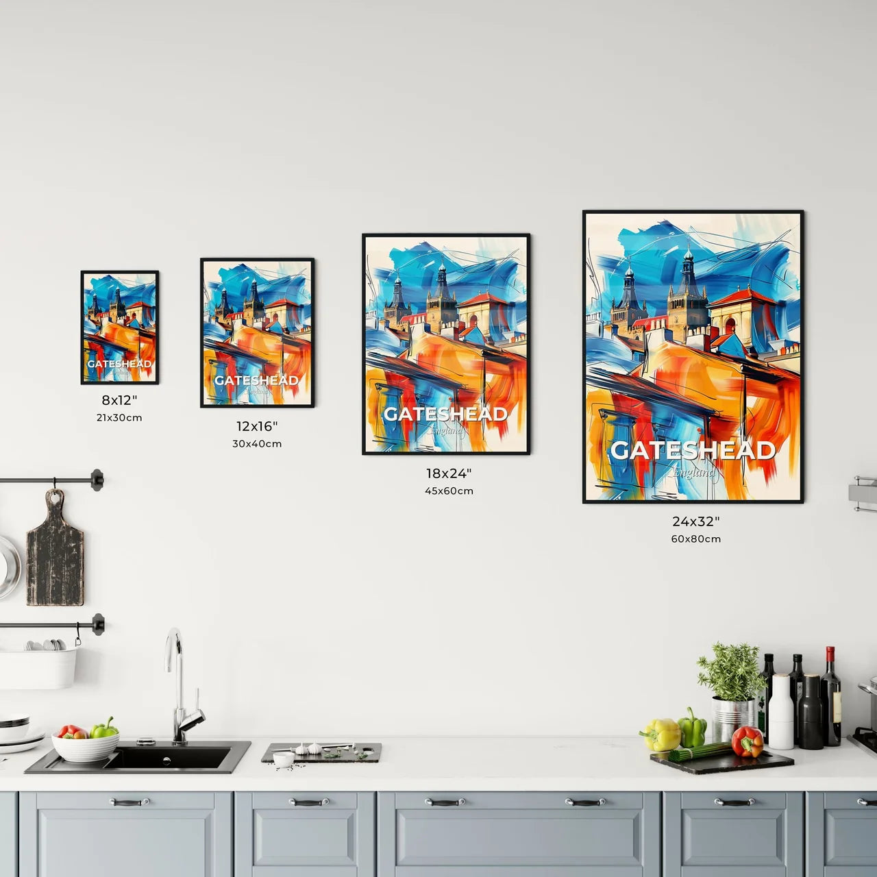 Vibrant Gateshead, England Kitchen Art