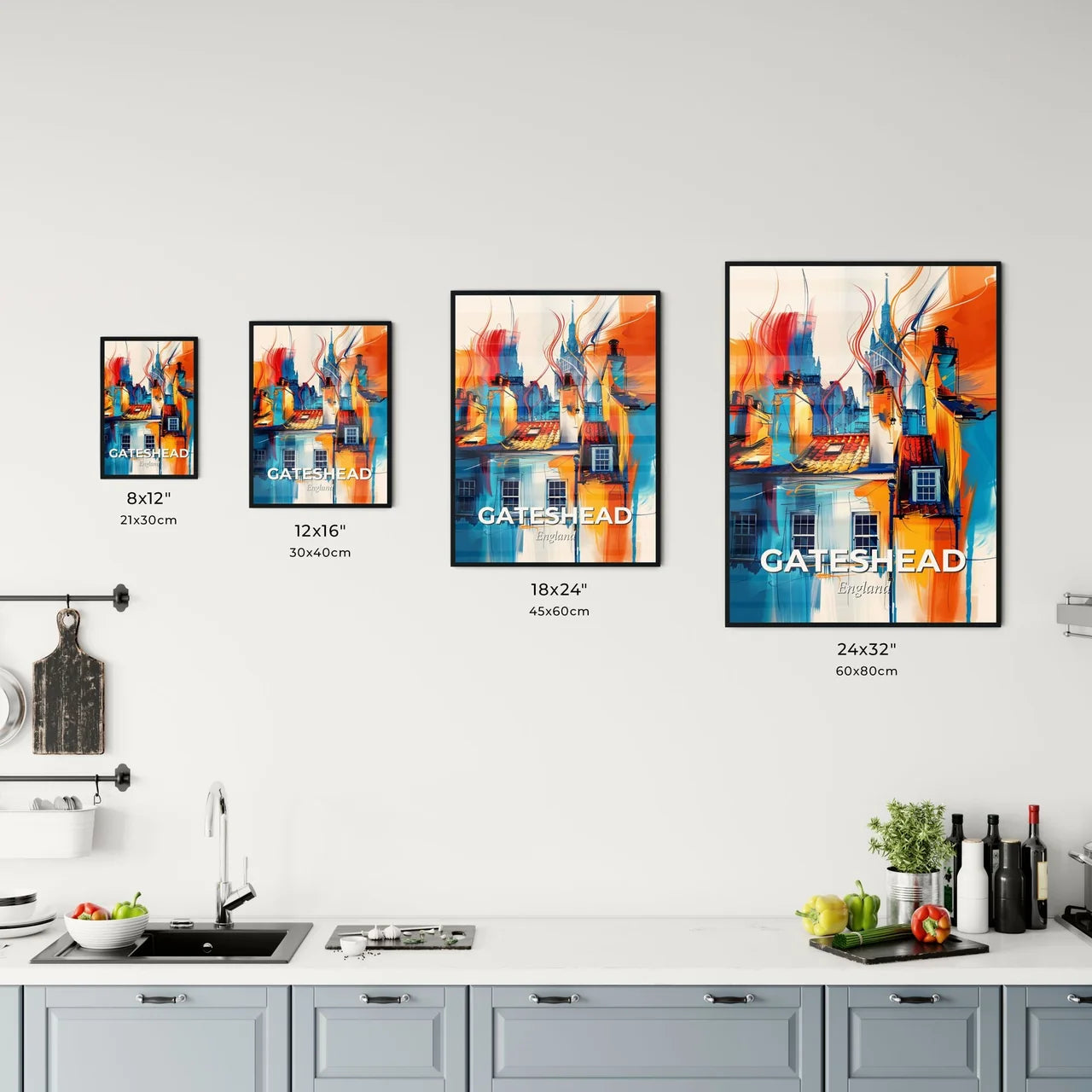 Vibrant Gateshead, England Kitchen Art