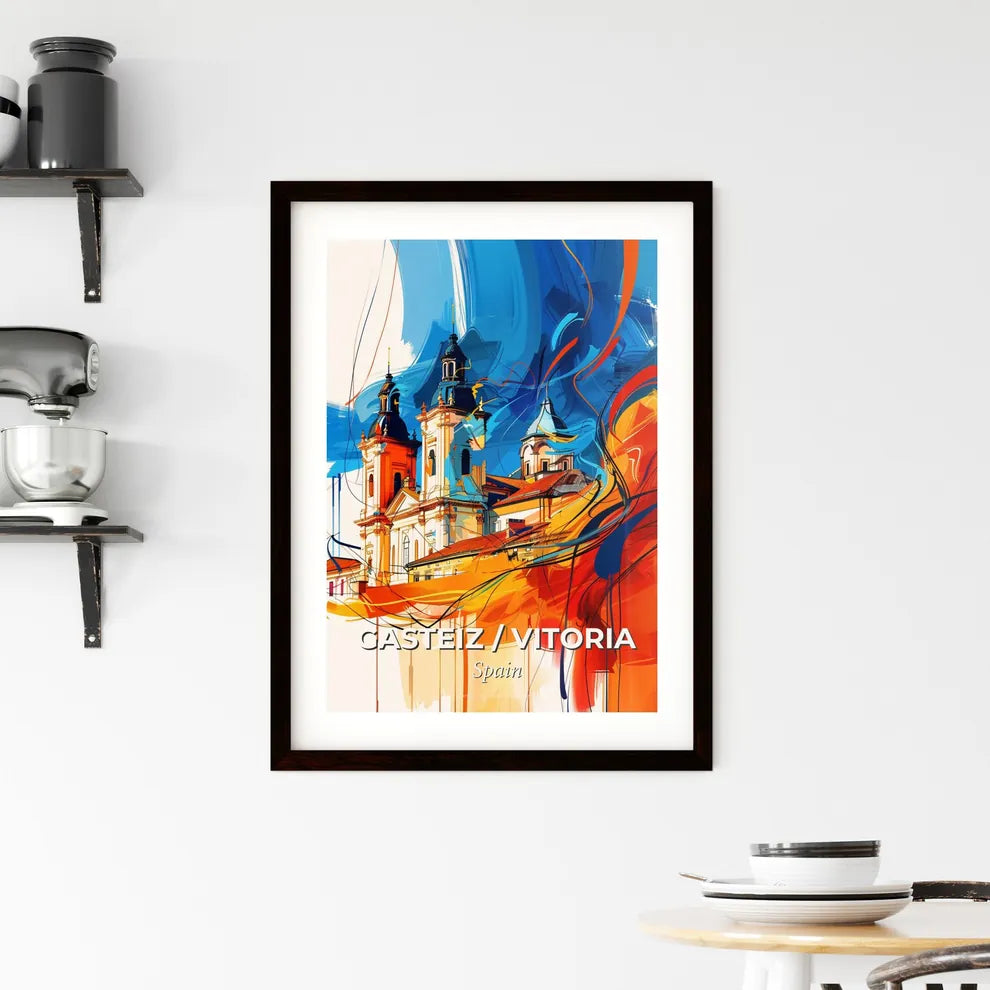 Vibrant Gasteiz / Vitoria, Spain Framed Print