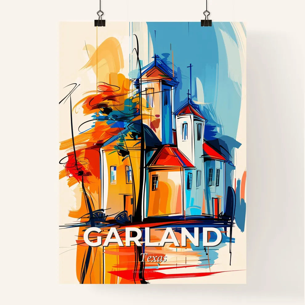 Vibrant Garland, Texas Poster