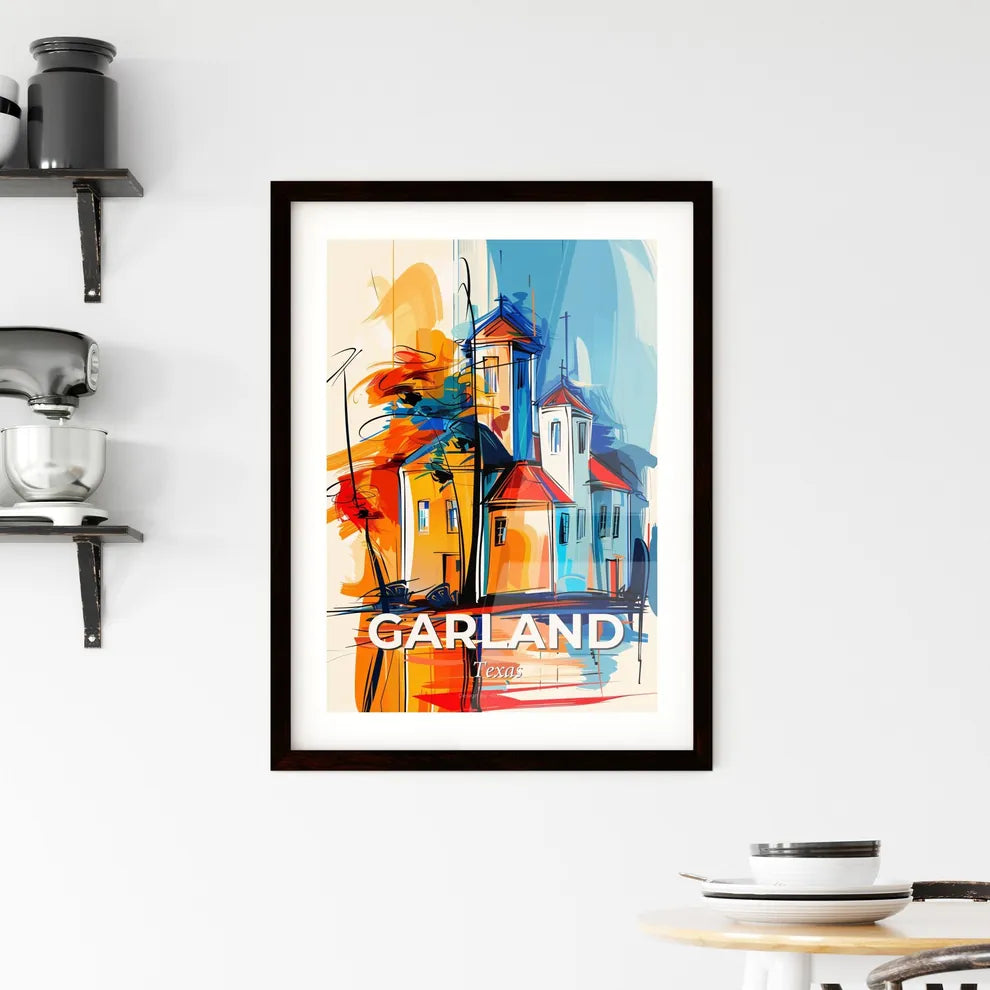 Vibrant Garland, Texas Framed Print