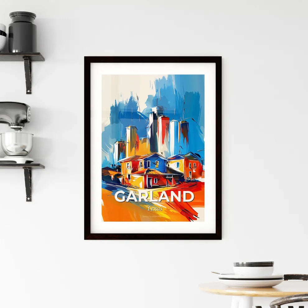Vibrant Garland, Texas Framed Print